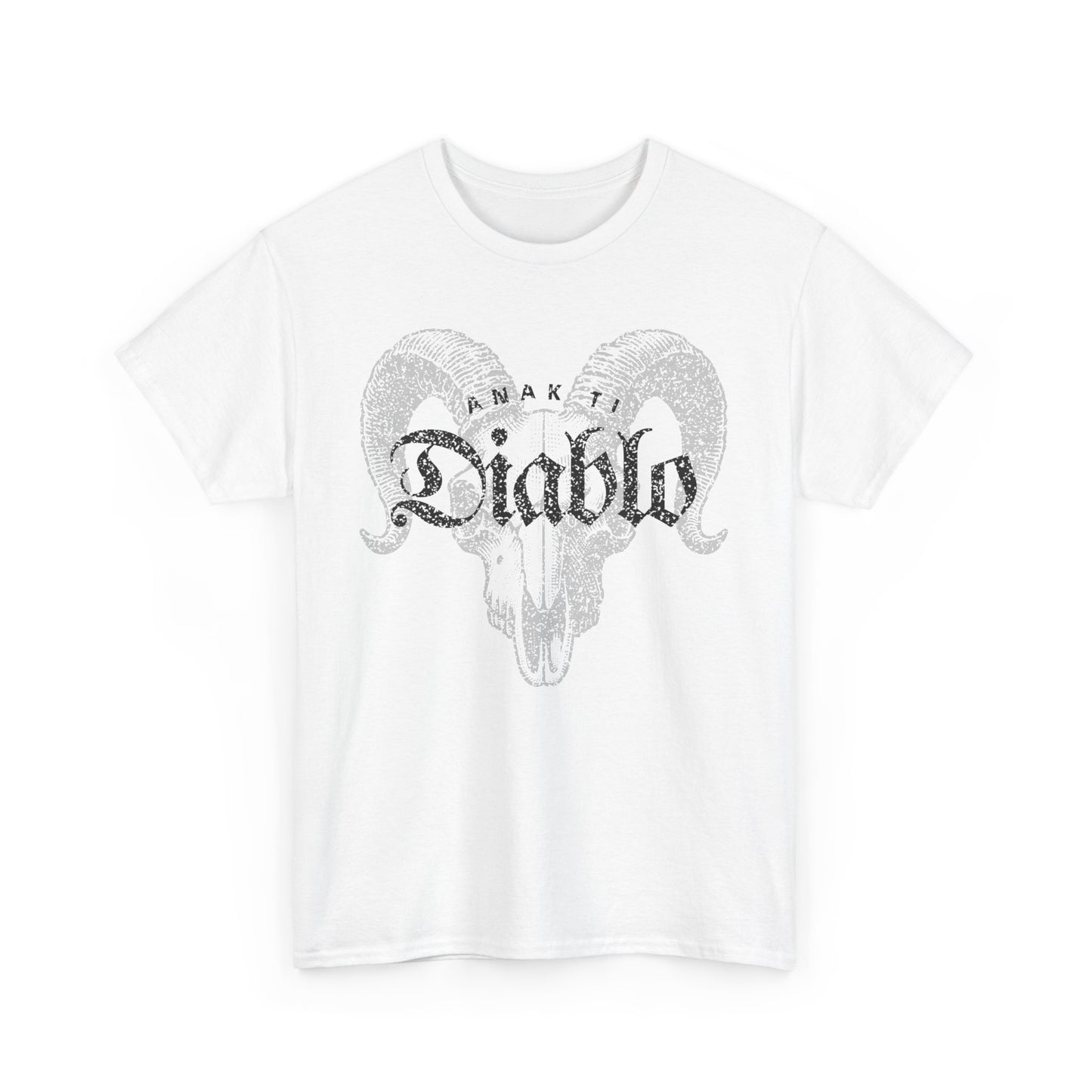 Anak Ti Diablo Goat Skull Graphic T-Shirt - Edgy Unisex Black Tee