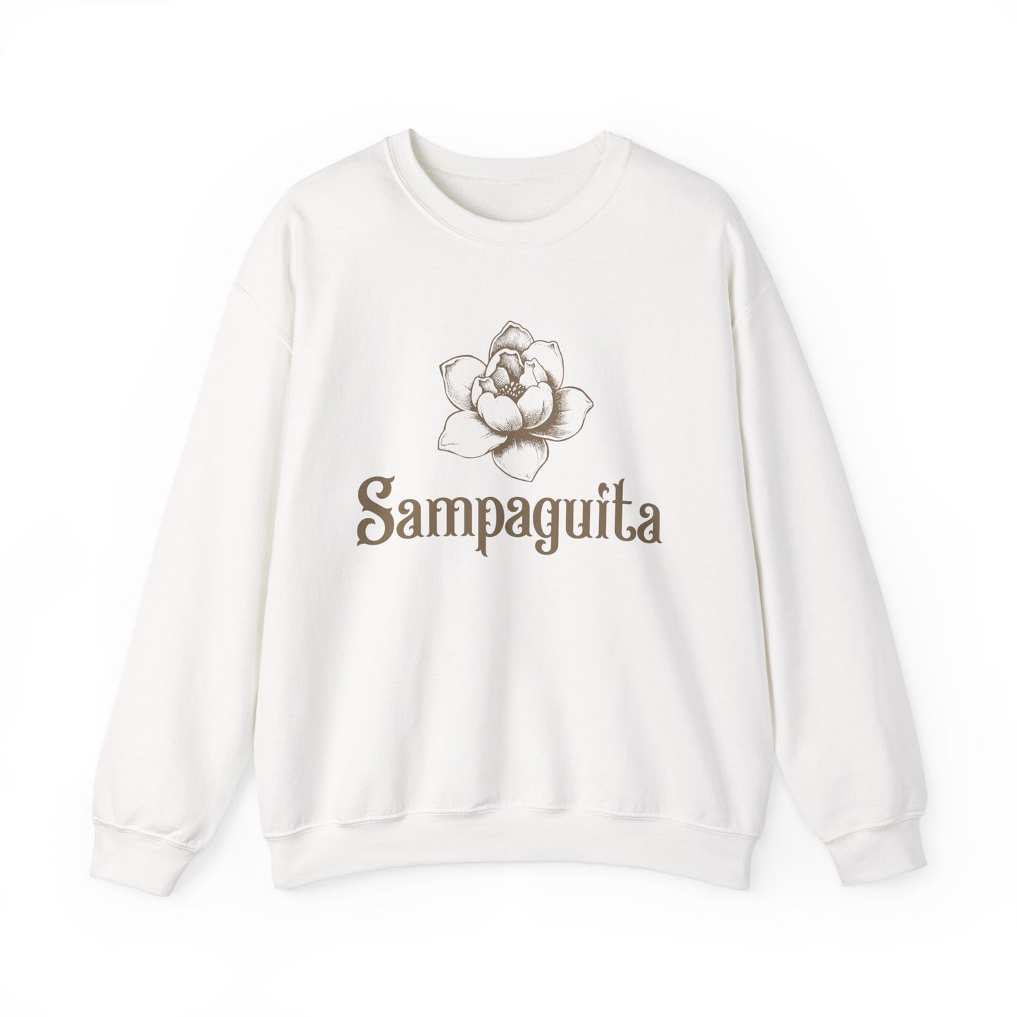 Sampaguita Sweatshirt – Minimalist Floral Design Crewneck for Everyday Style