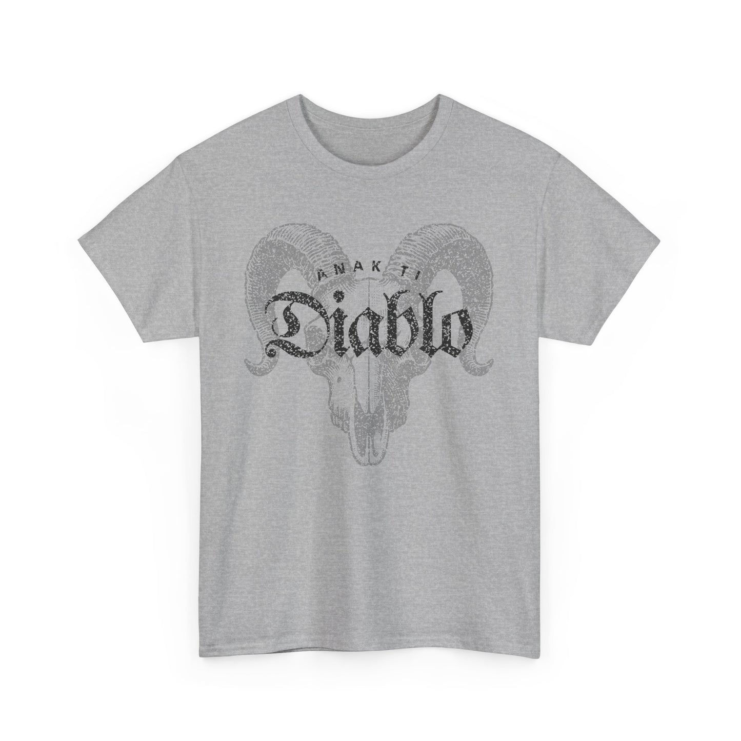 Anak Ti Diablo Goat Skull Graphic T-Shirt - Edgy Unisex Black Tee