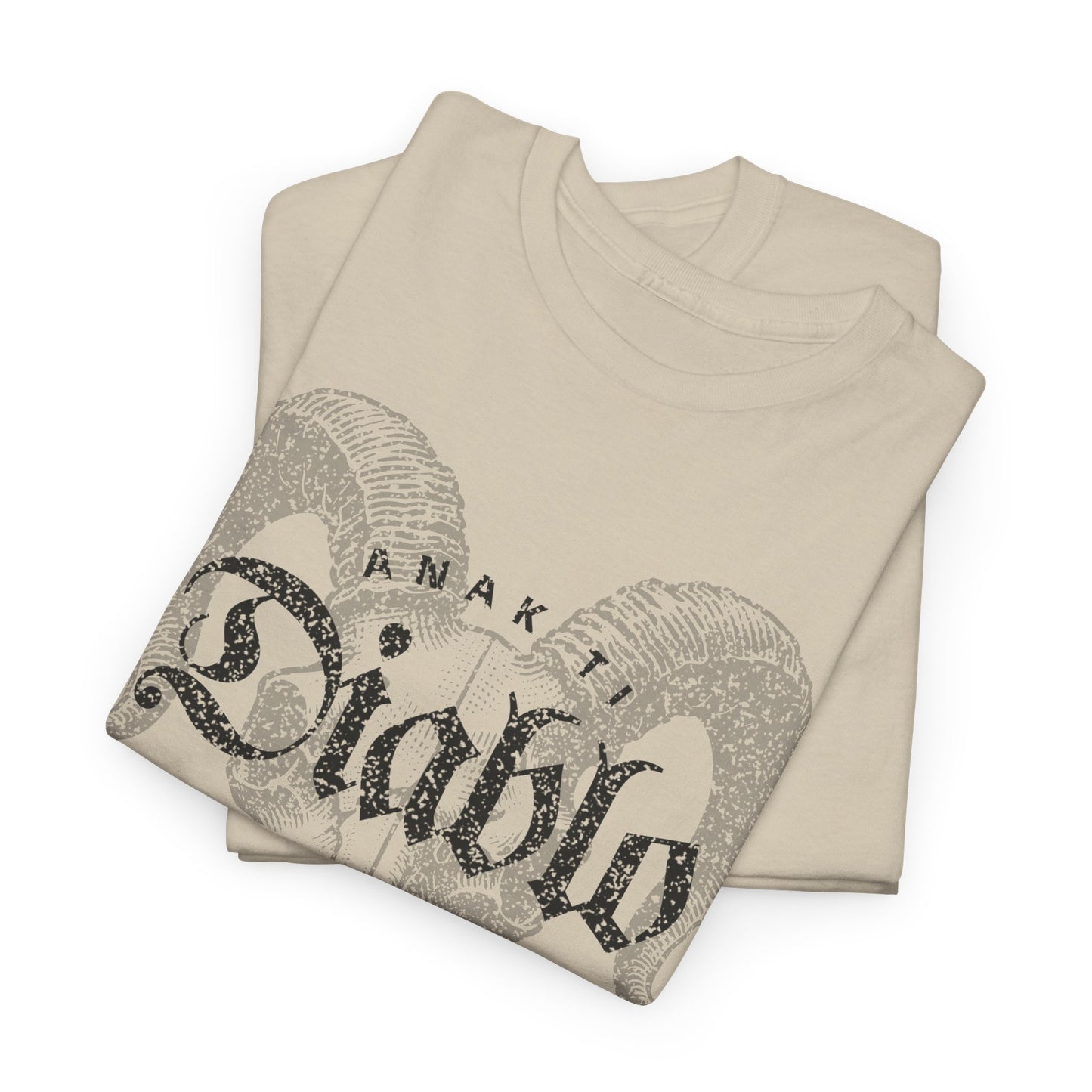 Anak Ti Diablo Goat Skull Graphic T-Shirt - Edgy Unisex Black Tee
