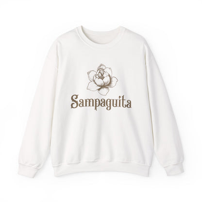 Sampaguita Sweatshirt – Minimalist Floral Design Crewneck for Everyday Style