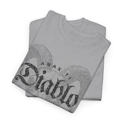 Anak Ti Diablo Goat Skull Graphic T-Shirt - Edgy Unisex Black Tee