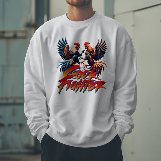 Cockfighter Rooster Sweatshirt – Bold Graphic Crewneck for Statement Style