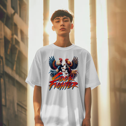 Vintage Cock Fighter T-Shirt - Retro Rooster Design Unisex Tee